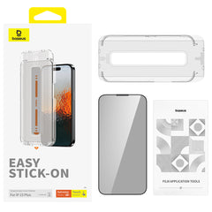 Baseus Sapphire Series Privacy Protection Tempered Glass Screen Protector for Ip 15 - P60057505203-02