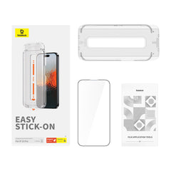 Baseus Sapphire Series Full Coverage HD Tempered Glass Screen Protector for Ip 16 Pro - P60057506203-00