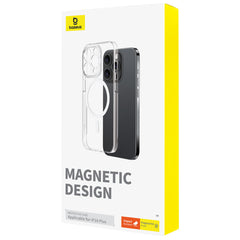 Baseus Crystal Series Magnetic Phone Case, Ip 16 Plus, Transparent - P60114306203-02
