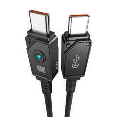Baseus Unbreakable Series Fast Charging Data Cable Type-C to Type-C, 100Watts, 1Mm, Cluster Black - P10355800111-00