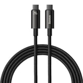 Baseus Tungsten Gold Fast Charging Data Cable Type-C to Type-C, 240Watts, 2Mm, Black - CAWJ040101