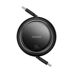 Baseus Free2Draw Mini Retractable Charging Cable Type-C to Type-C, 100Watts, 1Mm, Cluster Black - P10364500111-00