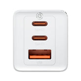 Baseus GaN5 Pro Fast Charger 2C, 65Watts, White - CCGP120202