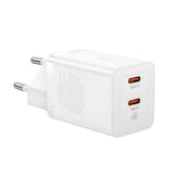 Baseus GaN5 Pro Fast Charger C To C, 40Watts, White - CCGP180102