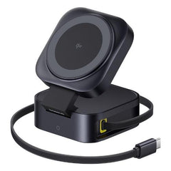 Baseus Pico Go Series 2-in-1 Magnetic Wireless Charger, 67Watts, Cosmic Black - P10276800123