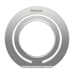 Baseus Halo Series Foldable Metal Ring Stand, Silver - SUCH000012