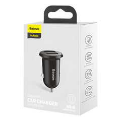 Baseus Grain Pro Dual USB Car Charger 4.8A — Black (CCALLP-01)