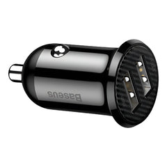 Baseus Grain Pro Dual USB Car Charger 4.8A — Black (CCALLP-01)