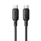 Baseus Silky Series Fast Charging Cable, Type-C to Type-C, 1Mm, 100Watts, Cluster Black - P10377704113-00