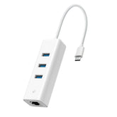 Tp-link USB Type-C 3Port Hub & Gigabit Ethernet Adapter, White - UE330C