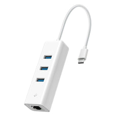 Tp-link USB Type-C 3Port Hub & Gigabit Ethernet Adapter, White - UE330C