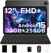 Doogee T36 VIP Edition, 20GB (8GB+Up to 12GB Extended) & 256GB, 12Inch, 8800MAh, Black - T36 VIP Edtion BLK