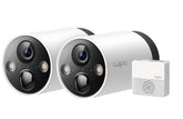 Tp-Link Smart Security Camera White 2K Qhd180-Day Battery LifeFull-Color Night Vis - TAPO C420S2