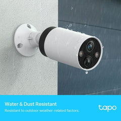 Tp-Link Smart Security Camera White 2K Qhd180-Day Battery LifeFull-Color Night Vis - TAPO C420S2