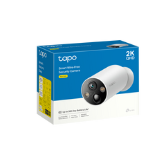 Tp-Link Smart Wire-Free Security Camera & Solar Panel, Color Night Vision, 2K Live View - Tapo C410 KIT