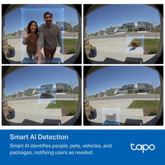 Tp-link-Tapo Video Doorbell Camera, MP5, White - Tapo D235