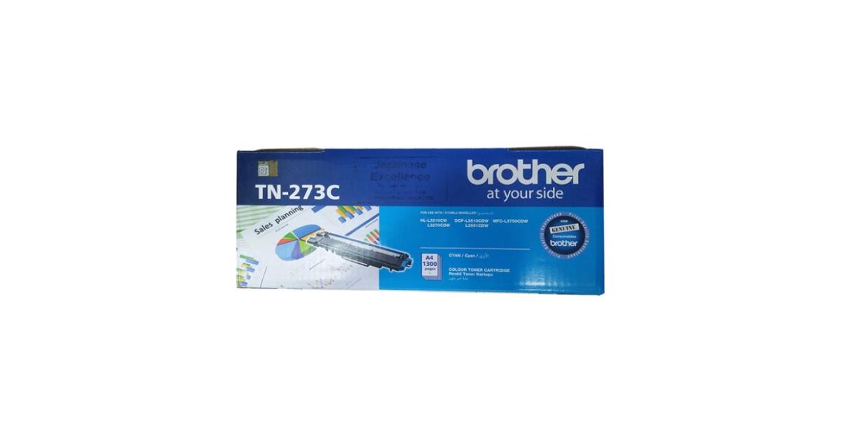 BROTHER 3750 TN - 273C LASER TONER CARTRIDGE - CYAN (ORIGINAL ) with ink & toners