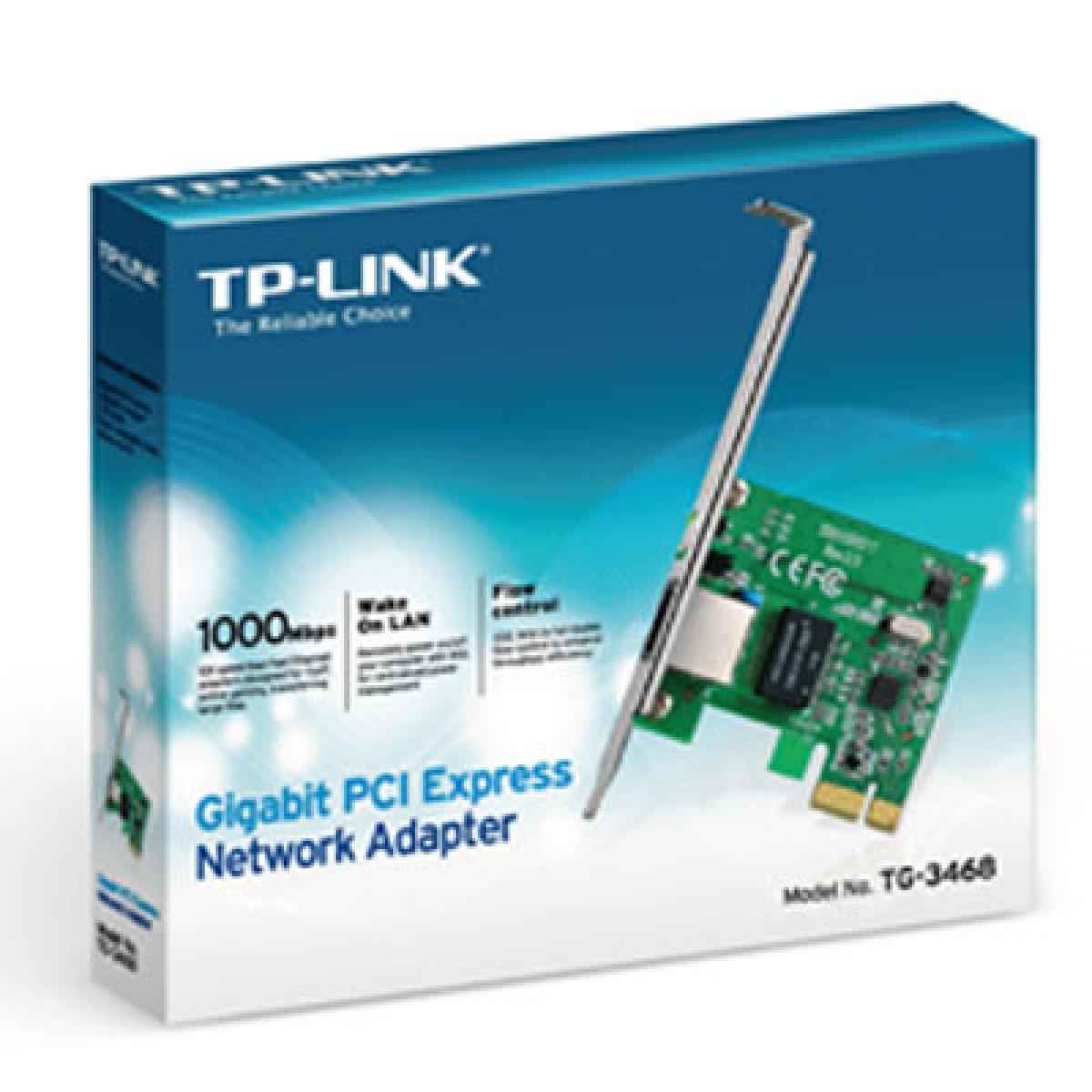 Tp Link Tg 3468 10/100/1000mbps Gigabit Ethernet Pci Express Network Card Pcie Interface