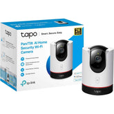 TP-Link Tapo C225 2K QHD Pan/Tilt Security Camera AI Deteion Privacy Proteion Starlight Sensor 2-way Audio 4MP Night Vision Cloud&SD Card Storage Works with Alexa