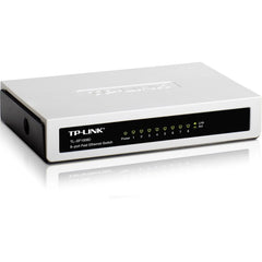 Tp Link 8 Port 10/100mbps Desktop Ethernet Splitter Plug And Play Fanless Quiet White - CompuMe