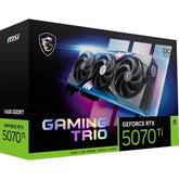 Msi Gaming Rtx 5070 Ti 16g Gaming Trio Oc Graphics Card (16gb Gddr7, 256 Bit, Extreme Performance: 2580 Mhz, Displayport X 3 2.1a, Hdmi 2.1b, Nvidia Blackwell Architeure)