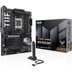 ASUS TUF GAMING X870-PLUS WIFI -Wi-Fi 7- AMD RYZEN 7000 8000 9000 Series AM5-DDR5-PCIe 5.0-4xM.2 - ATX Gaming MotherBoard - TUF GAMING X870-PLUS WIFI -