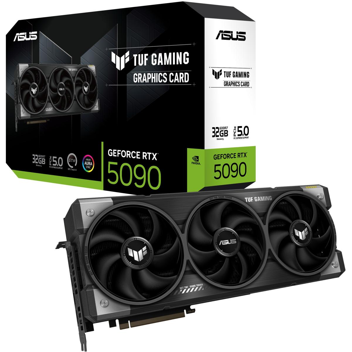 ASUS TUF Gaming GeForce RTX 5090 32GB GDDR7 OC Edition - Graphics Card | TUF-RTX5090-32G-GAMING | - CompuMe ASUS TUF Gaming GeForce RTX 5090 32GB GDDR7 OC Edition - Graphics Card | TUF-RTX5090-32G-GAMING | - CompuMe