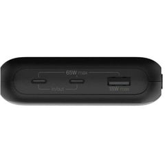 Belkin Boost Charge Power Bank 20000MAh, 65Watts, 3 Port, Black - BPB020btBK