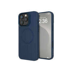 Levelo Livia TPU Silicone Case For iPhone 16 Pro Max, Blue - LVLLTSC16PMBL