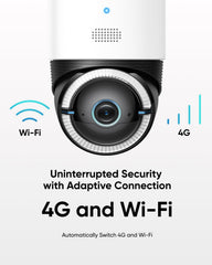 Anker Eufy 4G LTE Cam S330, White - T86P2K20