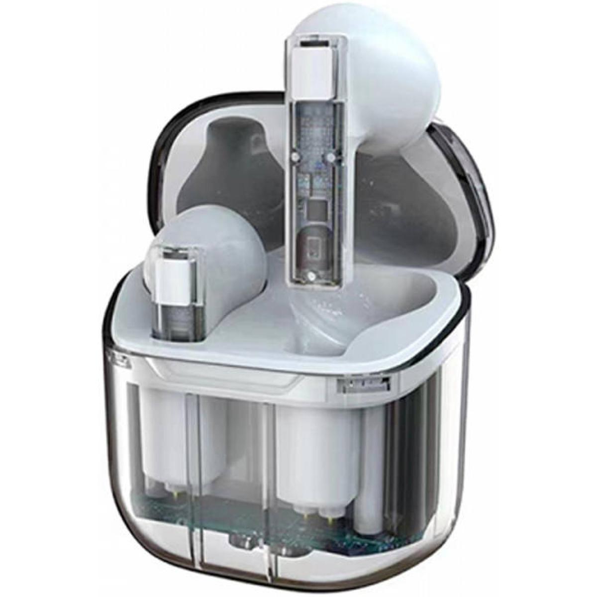 Wiwu Tws11 Ghost Appearance Tws Airbuds, Pure Bass True Wireless Stereo, Hands Free Stereo Calls, 10m Range, Bt V5.3, 22h Total Battery Life, Support Voice Assistants, Zero Cables Design White - CompuMe Wiwu Tws11 Ghost Appearance Tws Airbuds, Pure Bass True Wireless Stereo, Hands Free Stereo Calls, 10m Range, Bt V5.3, 22h Total Battery Life, Support Voice Assistants, Zero Cables Design White - CompuMe