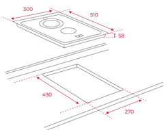 TZC 32320 TTC 30 Vitroceramic Hob