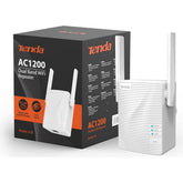 Tenda A18 AC1200 Dual Band Universal Wi-Fi Repeater, Broadband/Wi-Fi Extender, Wi-Fi Booster/Hotspot, with 1 Ethernet Port, works with all broadband providers