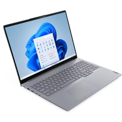 Lenovo ThinkBook 16 G9 IRL (Intel) Arctic Grey Laptop, 16" WUXGA FHD+ (1920x1200) IPS, Intel Core 7 240H, Integrated Intel Graphics, 16GB DDR5 SODIMM , 512GB M.2 NVMe GEN4 SSD