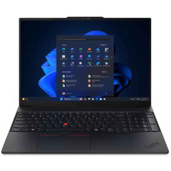 Lenovo ThinkPad E16 Gen 3 (Intel) Graphite Black Laptop, 16" WUXGA FHD+ (1920x1200) IPS, Intel Core Ultra 7 processor 255H, Integrated Intel Arc Graphics, 16GB SODIMM DDR5, 1TB M.2 NVMe GEN4 SSD | 21SR005YEQ |