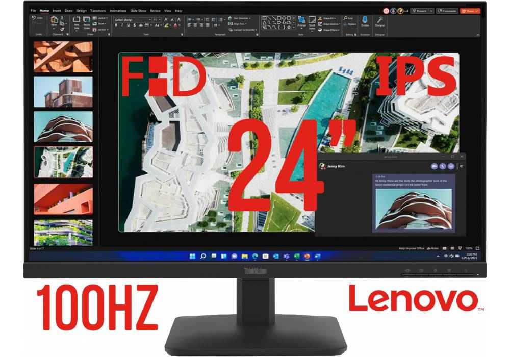 Lenovo ThinkVision S24-4e Monitor, 23.8" Class Full HD, IPS, WLED Backlight, 99% sRGB, 16.7 Million Colors, 250 Nit, 100Hz, 4ms, Tilt Stand - 3 Year Warranty Lenovo ThinkVision S24-4e Monitor, 23.8" Class Full HD, IPS, WLED Backlight, 99% sRGB, 16.7 Million Colors, 250 Nit, 100Hz, 4ms, Tilt Stand - 3 Year Warranty