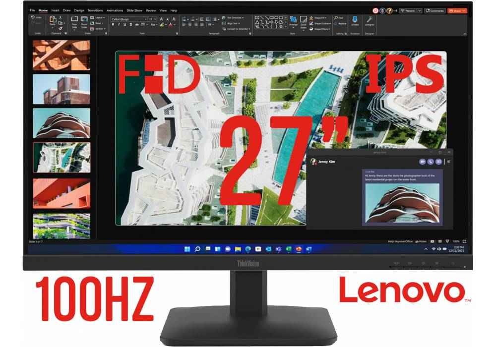 Lenovo ThinkVision S27-4e Monitor, 27" Class Full HD, IPS, WLED Backlight, 99% sRGB, 16.7 Million Colors, 250 Nit, 100Hz, 4ms, Tilt Stand - 3 Year Warranty Lenovo ThinkVision S27-4e Monitor, 27" Class Full HD, IPS, WLED Backlight, 99% sRGB, 16.7 Million Colors, 250 Nit, 100Hz, 4ms, Tilt Stand - 3 Year Warranty