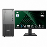 Lenovo ThinkCentre NEO 50t | Core i3 14GEN | 8GB RAM DDR5 | 512GB SSD + 22-inch Monitor MSI Full HD 100Hz,1ms | Windows 11 Pro