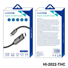 Haing Hi 2022 Thc 1.8 Type C To Hdmi Cable 1.8m 4k60hz
