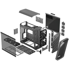 Fractal Design PC case for desktop computer builds and component installation