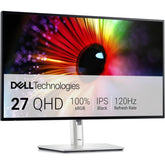 Dell Ultrasharp U2724d 27" Ips Qhd 2k 120hz W/ Brilliant Colors , Auto Brightness & Color Temperature Adjustmemt W/ Usb C Silver - CompuMe