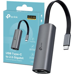 Tp Link Ue302c Usb Type C To 2.5 Gigabit Ethernet Network Adapter, Superspeed Usb 3.0 Type C, Multi Gigabit Conneion, Plug And Play, Universal Compatibility, Scratch Resistant, Self Storage