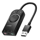 Ugreen 50599 40964 Audio Sound Card Adapter USB 2.0, USB cable