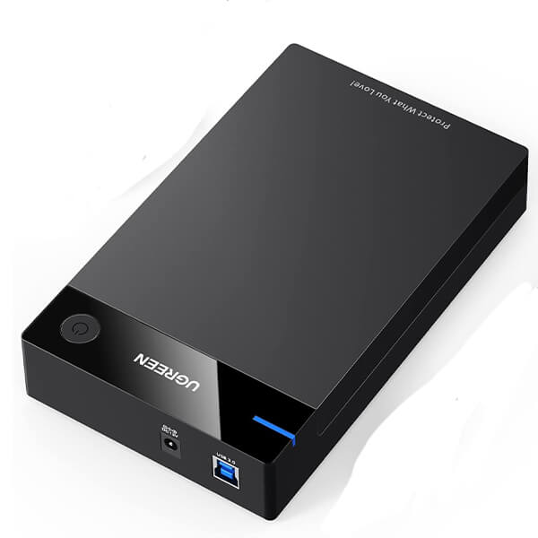 Ugreen 50422 External Hard Drive 3.5 Inch Enclosure, portable external hard drive