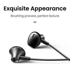 UGREEN EP106 USB-C Semi-in-Ear Wired Earphones – Black | 35756