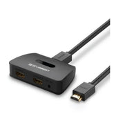 Ugreen 40207 HDMI Splitter 4k 30hz 1 In 2 Out Black, gaming
