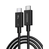 Ugreen 240w 80gbps Thunderbolt 5 Cable With 120gbps Bandwidth Boost, Intel Certified Usb C Cable, 16k/8k@60hz Compatible With Thunderbolt 4, Usb4, Iphone 17 Pro Max, Macbook Pro, Dell Xps, Hub, 1m Black