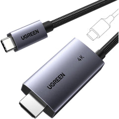 Ugreen Usb C To Hdmi Cable With 100w Pd Fast Charging Adapter 4k@60hz 2 In 1 Thunderbolt Unidireional Type C To Hdmi Compatible Iphone 17 Pro Max, Steamdeck, Macbook, Ipad, Galaxy S25, Xps, 2m
