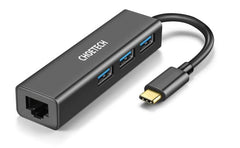 Choetech Hub U02 Usb C To Ethernet Hub W/ 3 Ports Usb 3.0