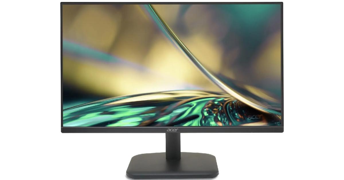 Acer EK241Y Ebmix 24" Flat Business Or Gaming Monitor FHD 1080p, IPS, 100Hz, 1ms, AMD FreeSync, Slim Bezel Design